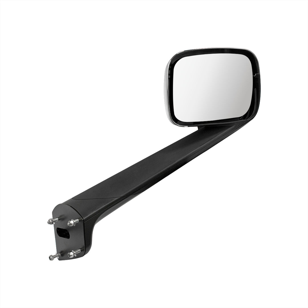 Chrome Hood Mirror Assembly W/ Sequential LED Lights For 2018-2025 Freightliner Cascadia - Passenger/Heated
