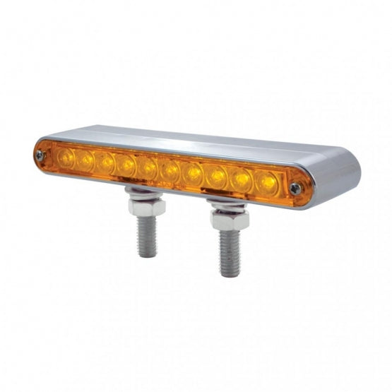 20 LED 6-1/2" Double Face Light Bar - Amber &amp; Red LED/Amber &amp; Red Lens