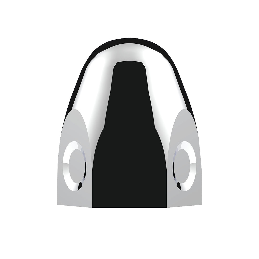 1-1/2" x 2" Chrome Steel Bullet Nut Cover