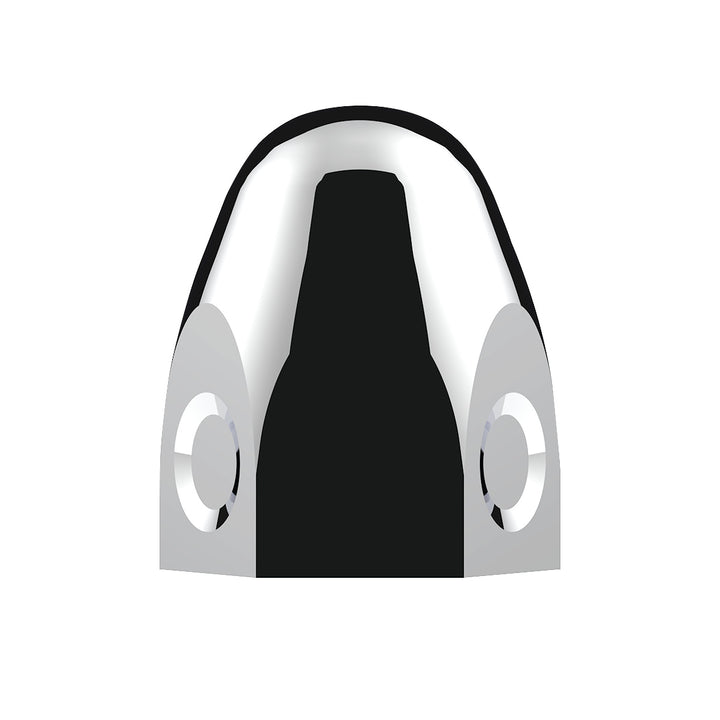 1-1/2" x 2" Chrome Steel Bullet Nut Cover