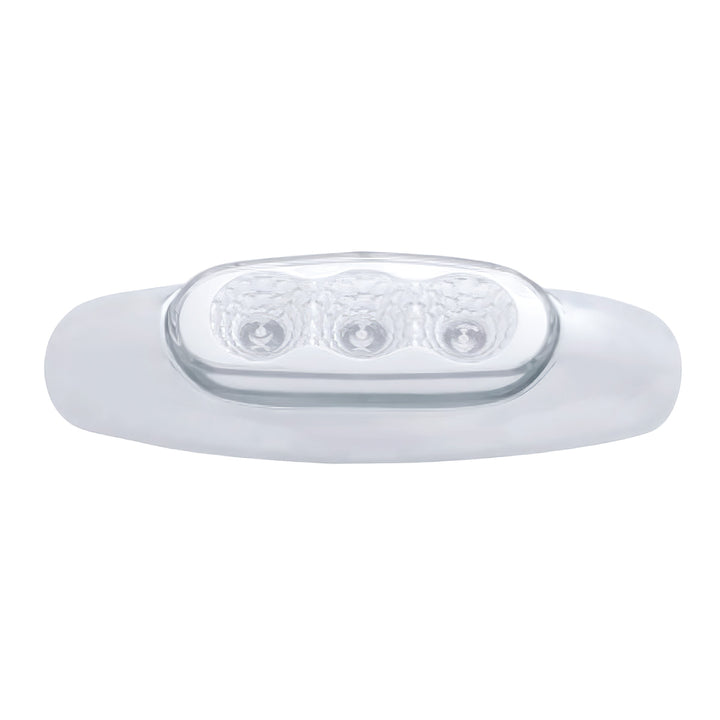 3 LED Reflector Light (Clearance/Marker) - Red LED/Clear Lens (Bulk)