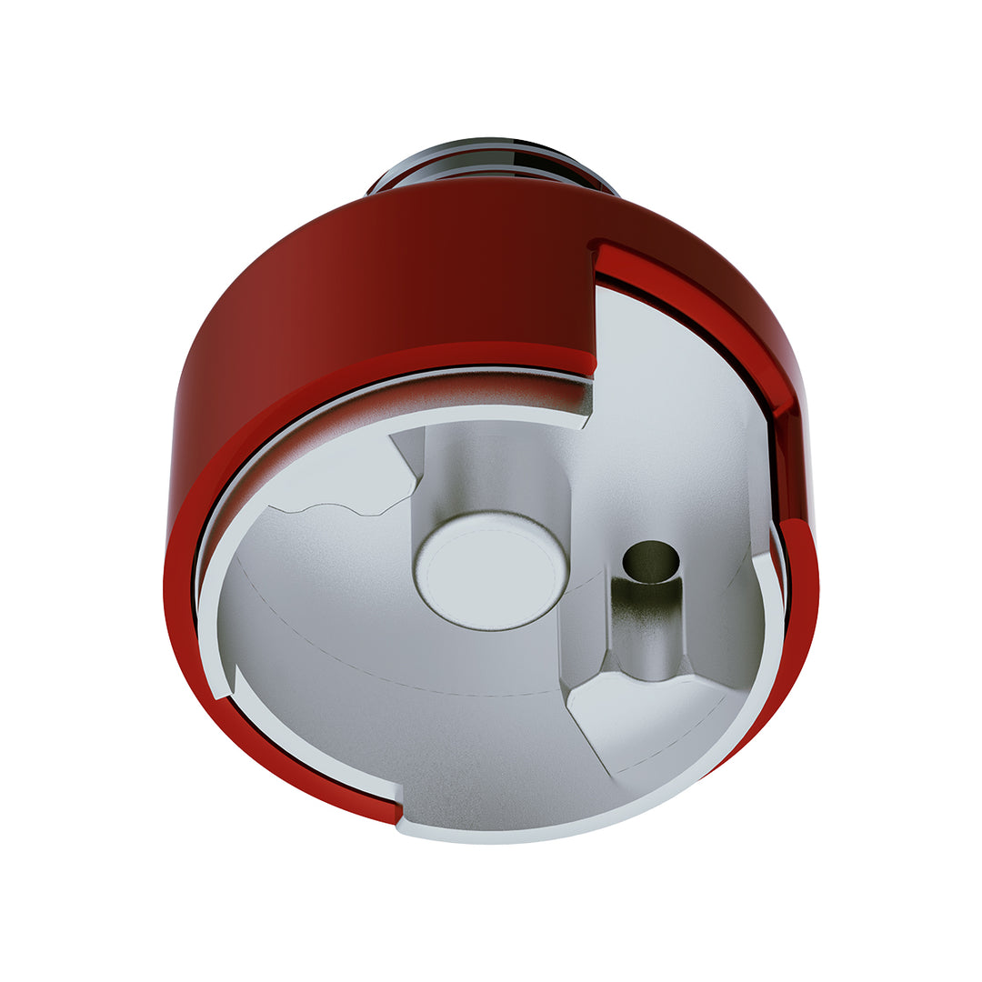 M30 x 3.5 Thread-On Shift Knob Mounting Adapter For Eaton Fuller Style 13/15/18 Shifter - Candy Red