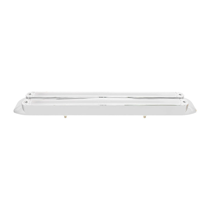 Dual 24 LED Dual Function 12" GloLight Bar With Bezel - Amber LED/Clear Lens