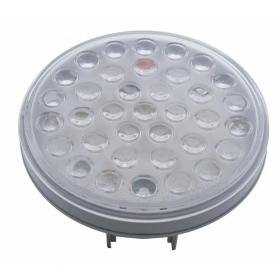 36 LED 4" Round Light (Stop, Turn &amp; Tail) - Red/Clear Lens (Bulk)