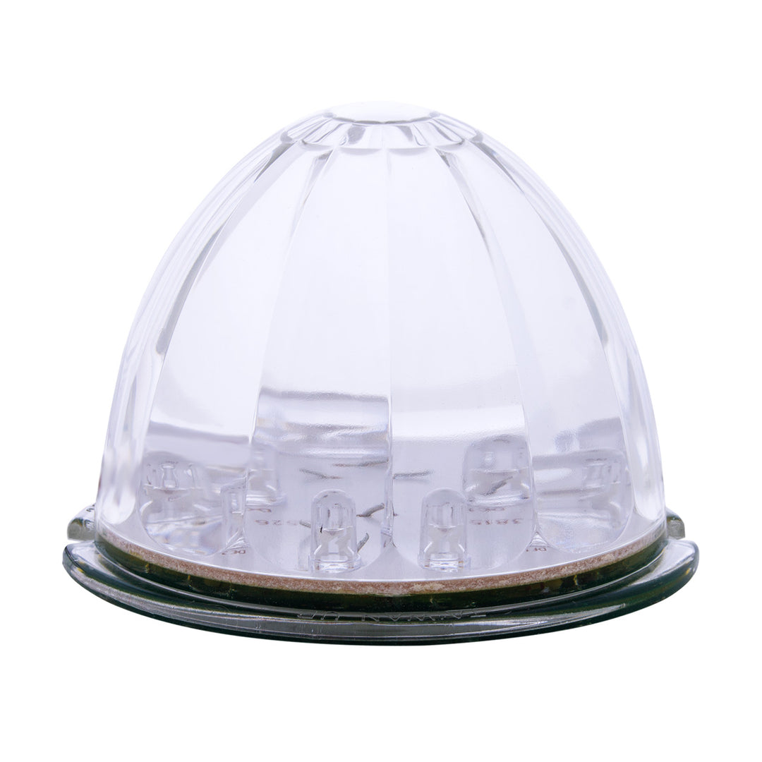 17 LED Watermelon Cab Light - Amber LED/Clear Lens (Bulk)