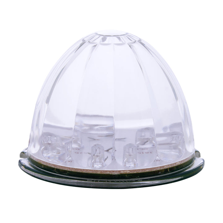 17 LED Watermelon Cab Light - Amber LED/Clear Lens (Bulk)
