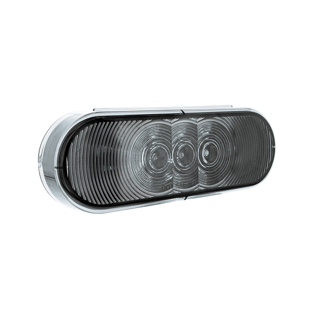 6 LED 6" Oval Light (Back-Up) - White LED/Clear Lens