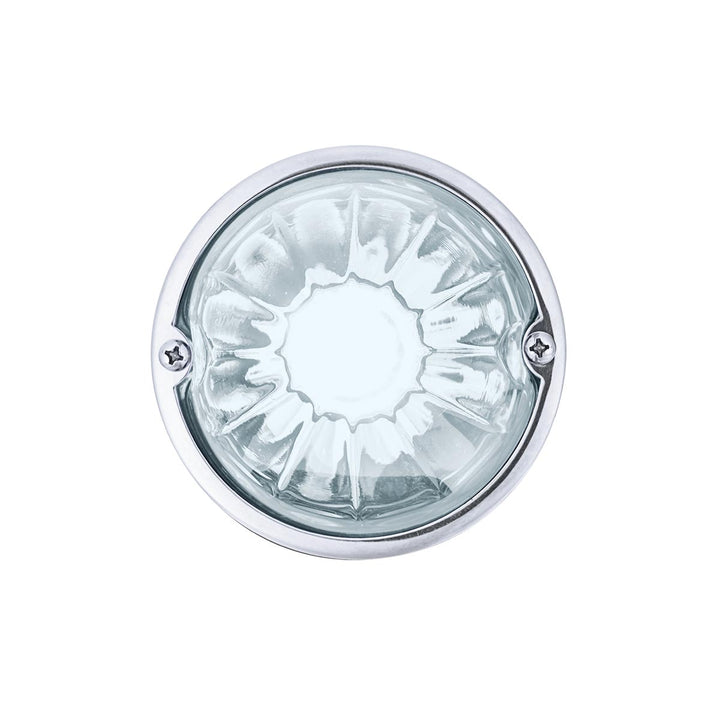 Glass Watermelon Light Kit With 4 LED Light - White LED/Clear Lens