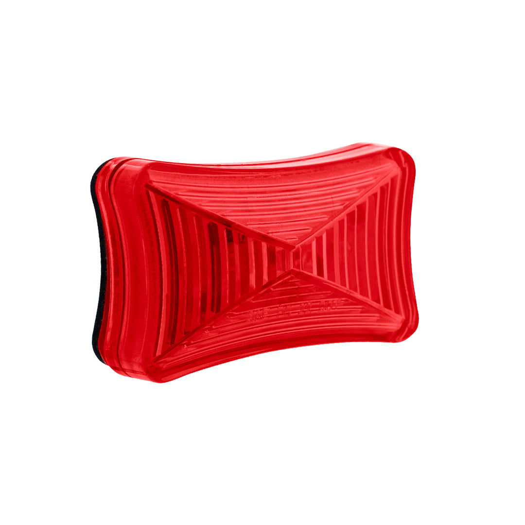 3 LED Rectangular Clearance/Marker Light - Red LED/Red Lens