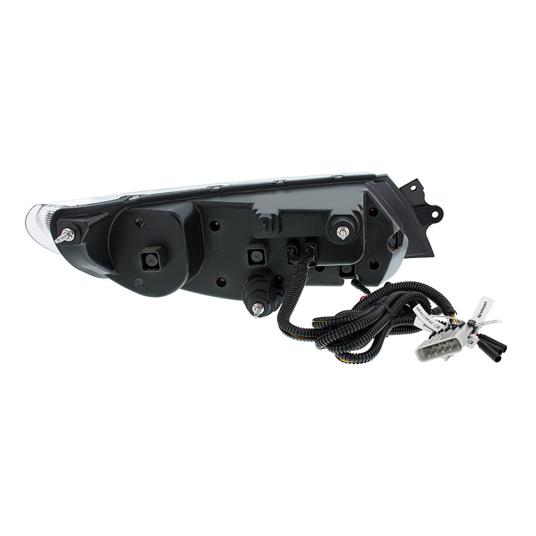 Chrome LED Projector Headlight With Rear Facing Turn Signal For International Durastar 2002-2018 - Driver