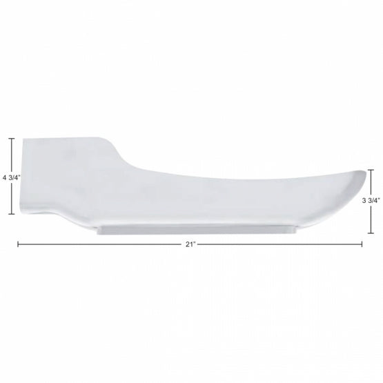 19 Amber LED Front Fender Cover For Peterbilt 388 (2008-2015) &amp; 389 (2008-2023) - Amber Lens - Driver