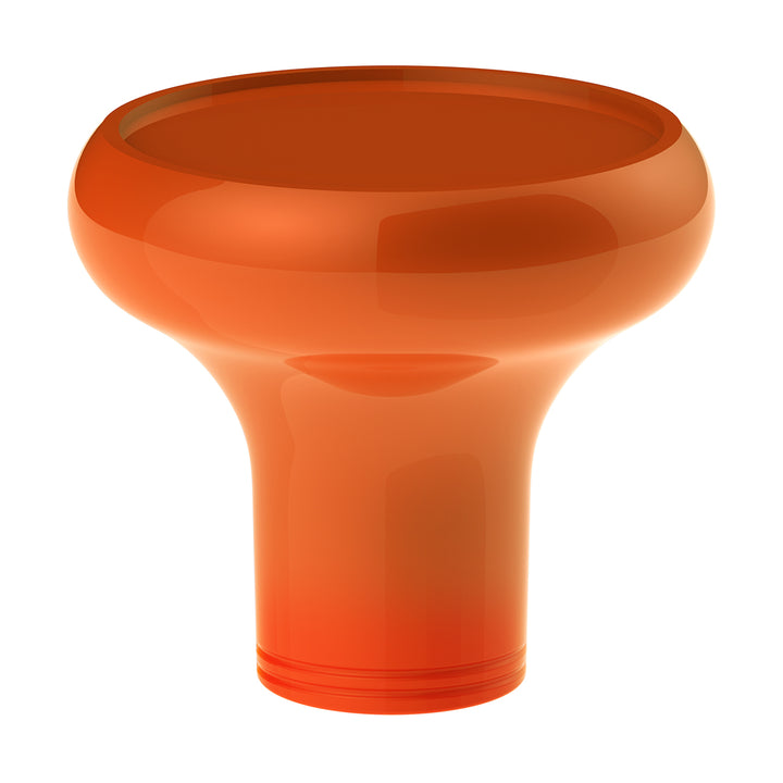 Deluxe Aluminum Screw-On Air Valve Knob With Multi - Color Glossy Trailer Sticker - Cadmium Orange