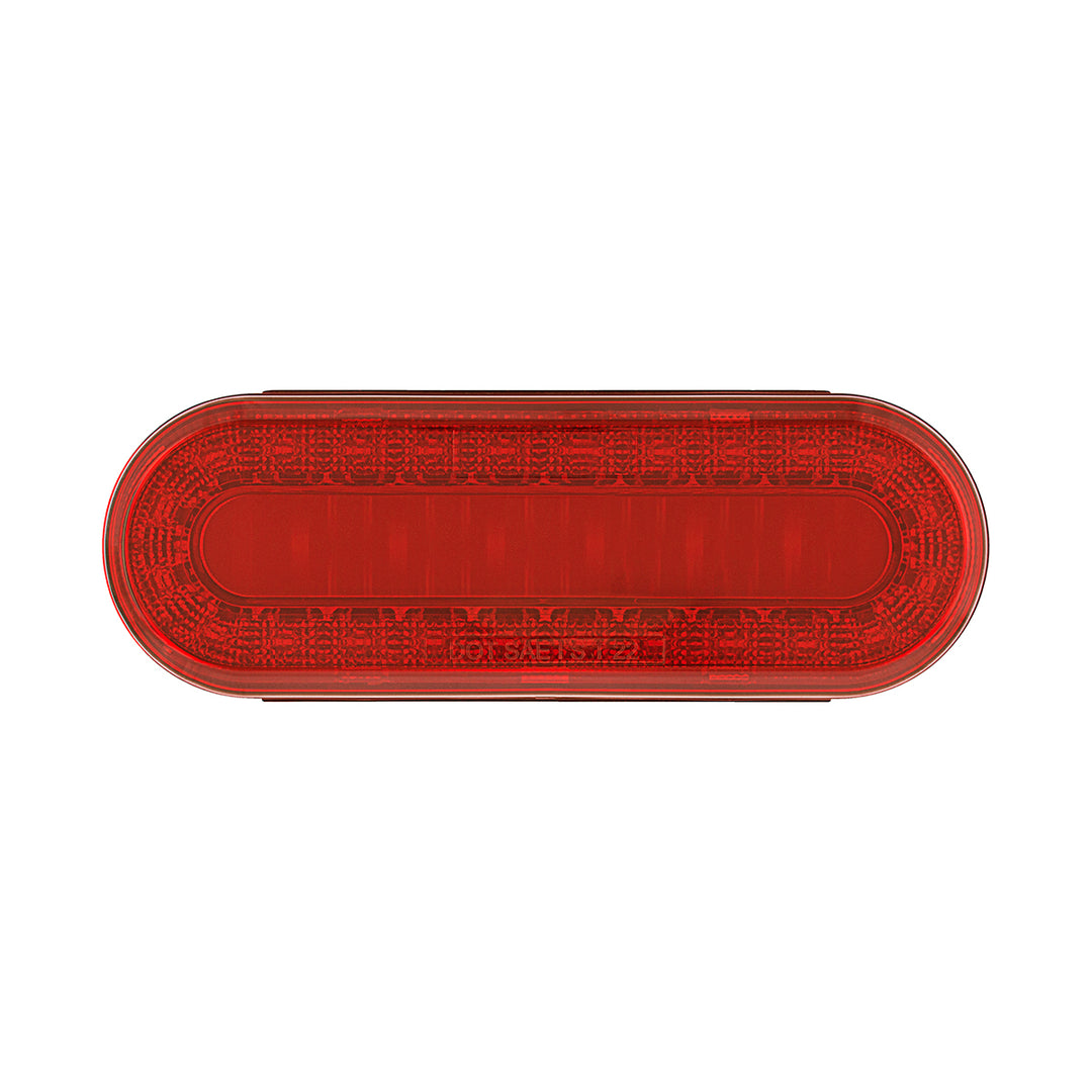 30 LED 6" Oval Lumos Light I - Series (Stop, Turn &amp; Tail) - Red LED/Red Lens