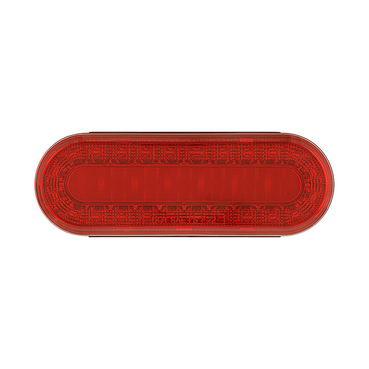 30 LED 6" Oval Lumos Light I - Series (Stop, Turn &amp; Tail) - Red LED/Red Lens