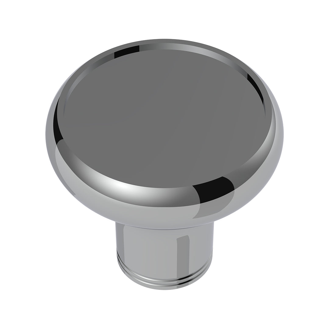 1/2" - 13 Thread-On Aluminum Round Shift Knob - Chrome