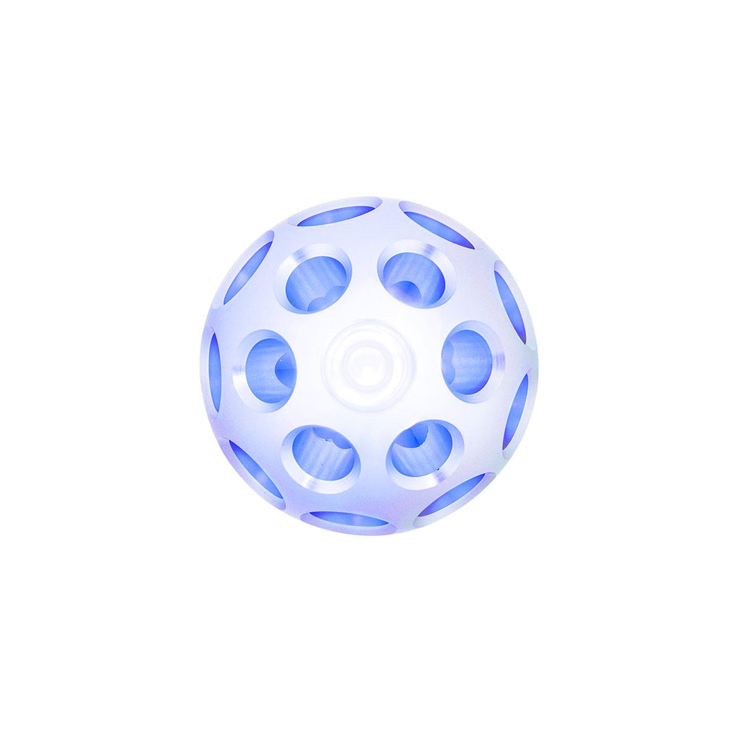 Thread-On Annodized Phoenix Style Ball Gearshift Knob With LED 9/10 Speed Adapter - Blue LED