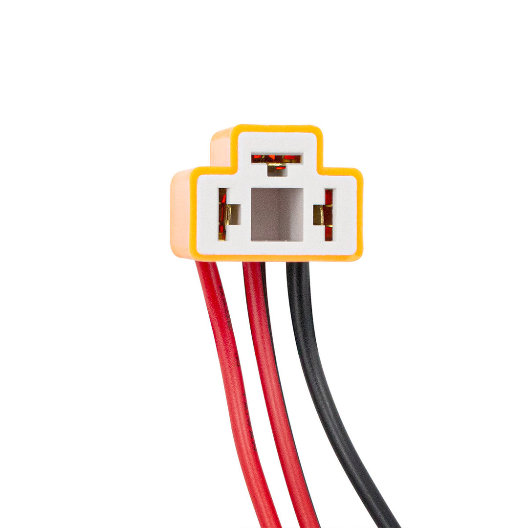 3 - Wire Universal 9003 &amp; H4 High Temp (300°C) Halogen Sealed Beam Headlight Connector, 1 Pc.