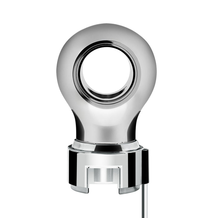 Thread-On Chrome Charlotte Style Gearshift Knob With LED 13/15/18 Speed Adapter - Amber LED