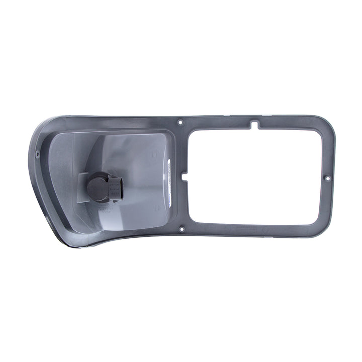 Gray Plastic Headlight Bezel With Parking Light For 2000-2015 Ford F-650/F-750 - Driver