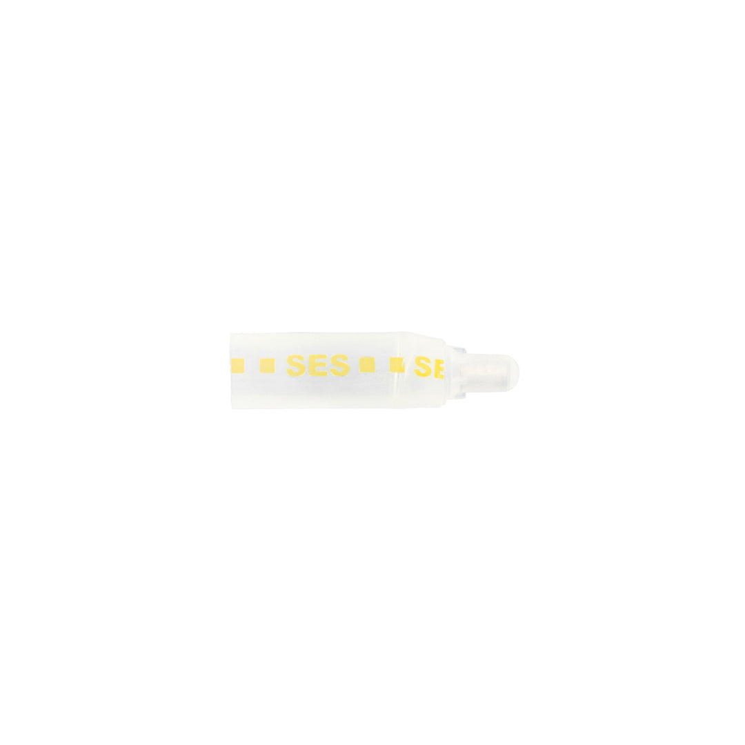 18-10 AWG CS Closed - End Heat Shrink Connector - Clear w/ Yellow Dash (5-Pack)