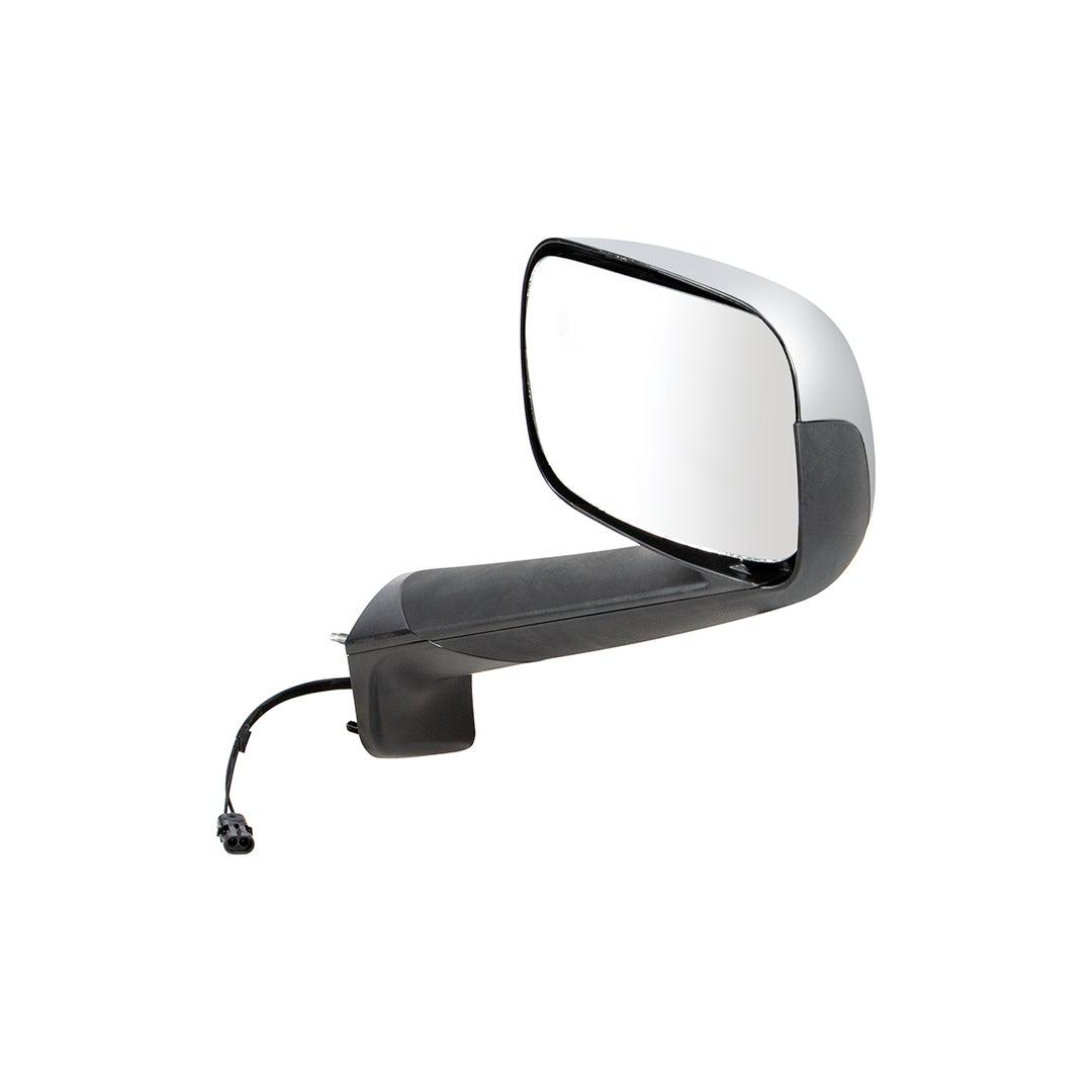 Chrome Hood Mirror With Heated Lens For 2018-2025 Freightliner Cascadia - Passenger