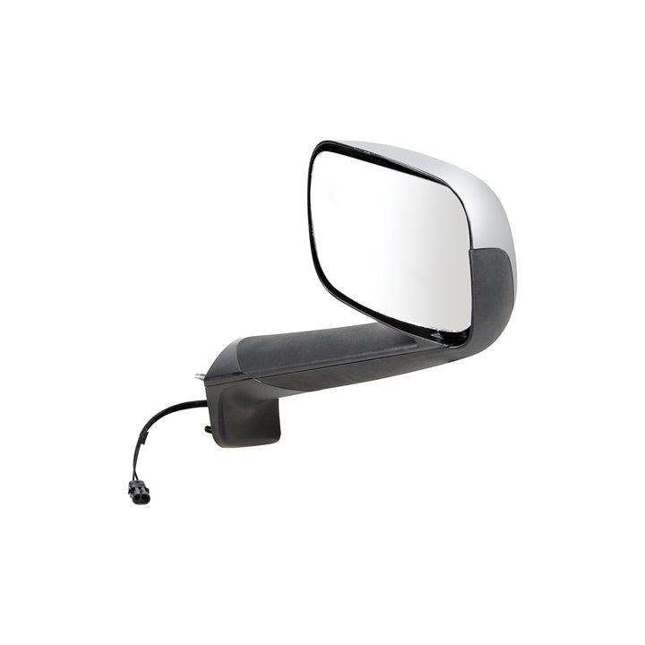 Chrome Hood Mirror With Heated Lens For 2018-2025 Freightliner Cascadia - Passenger
