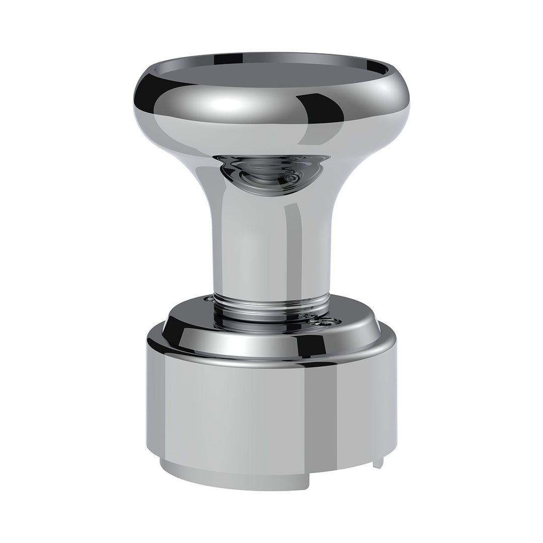 Thread-On Gearshift Knob & Adapter For Eaton Fuller Style 9/10 Shifter - Chrome