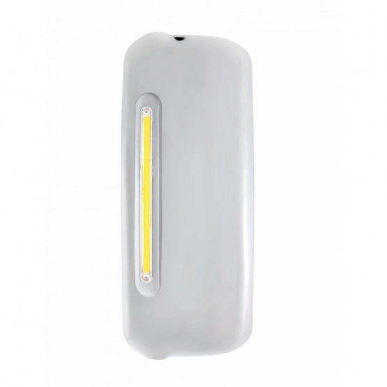Mirror Cover With 24 Amber LED 12" GloLight For 2005+ Freightliner Century/Columbia - Driver - Clear Lens