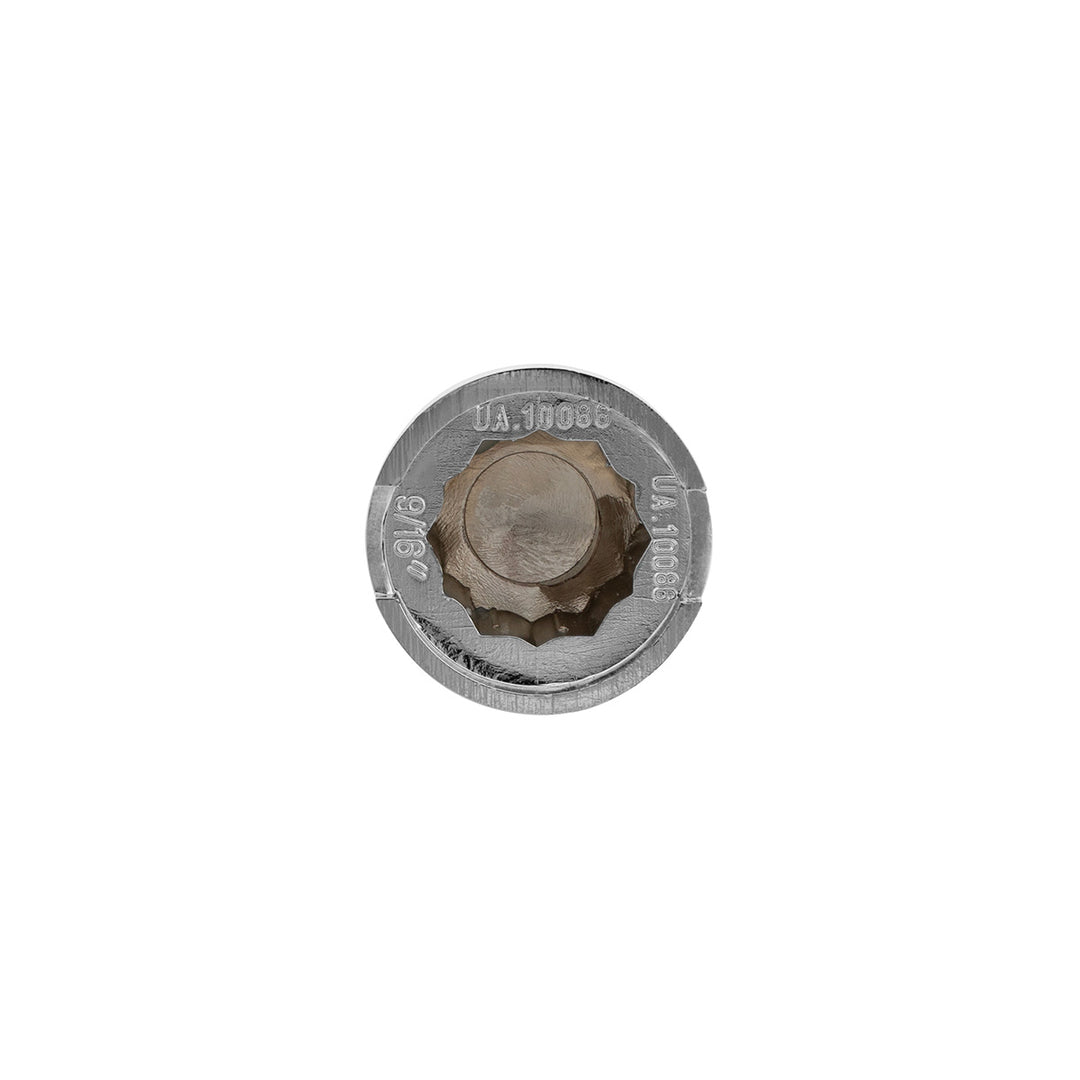 9/16" x 1-1/4" Chrome Plastic Pointed Nut Covers - Push-On (10-Pack)