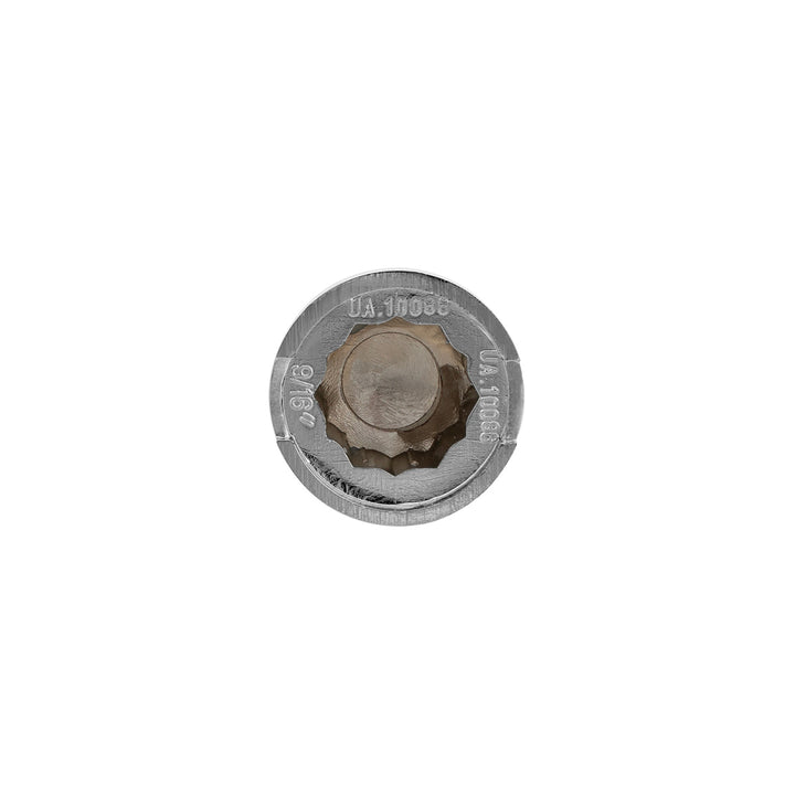 9/16" x 1-1/4" Chrome Plastic Pointed Nut Covers - Push-On (10-Pack)
