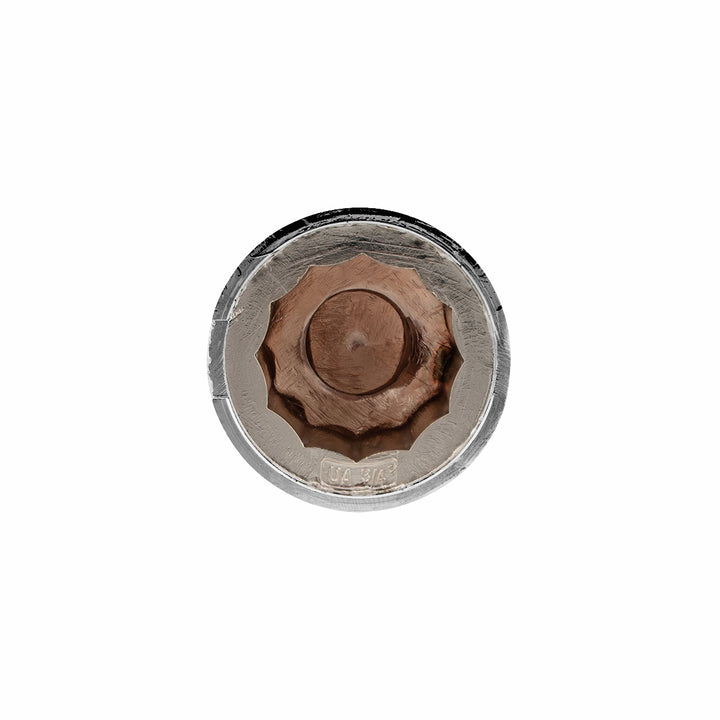 3/4" x 1-1/2" Chrome Plastic Pointed Nut Cover - Push-On