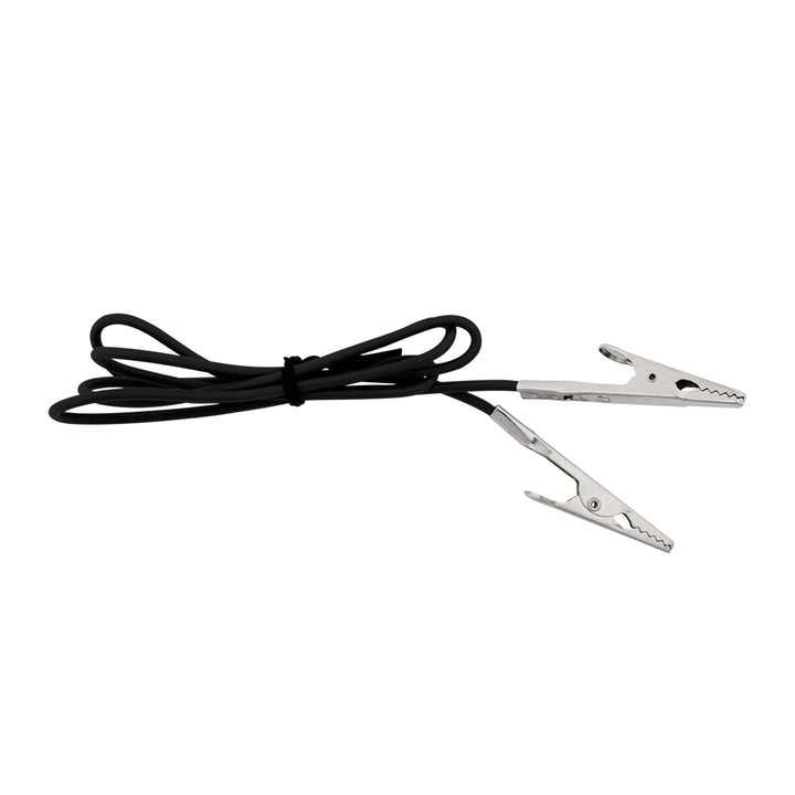 10 Amp Alligator Test Clips w/ 30" Vinyl Leads, 1Red/1Black 1 Set.