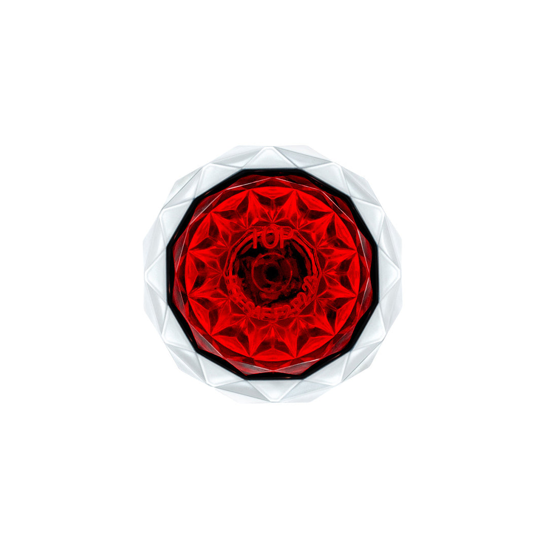 2 LED Dual Function Mini Crystal Watermelon Light (Clearance/Marker) - Red LED/Red Lens