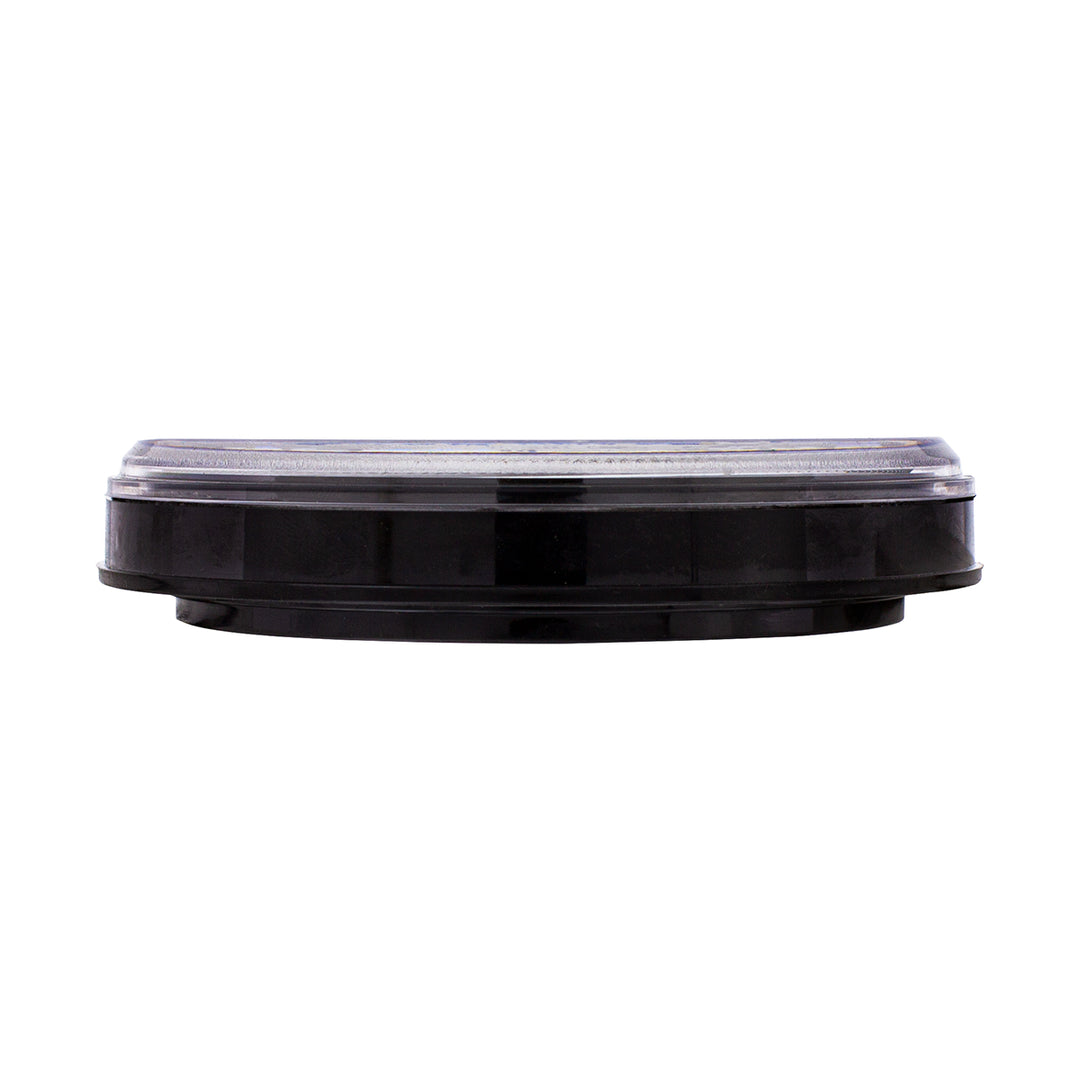 13 LED 4" Round Abyss Light (Stop, Turn &amp; Tail) - Red LED/Clear Lens