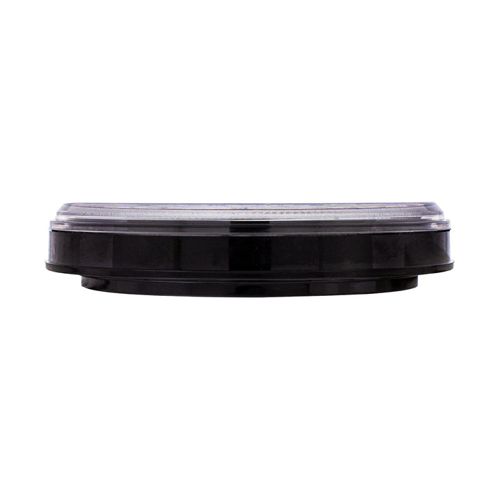 13 LED 4" Round Abyss Light (Stop, Turn &amp; Tail) - Red LED/Clear Lens