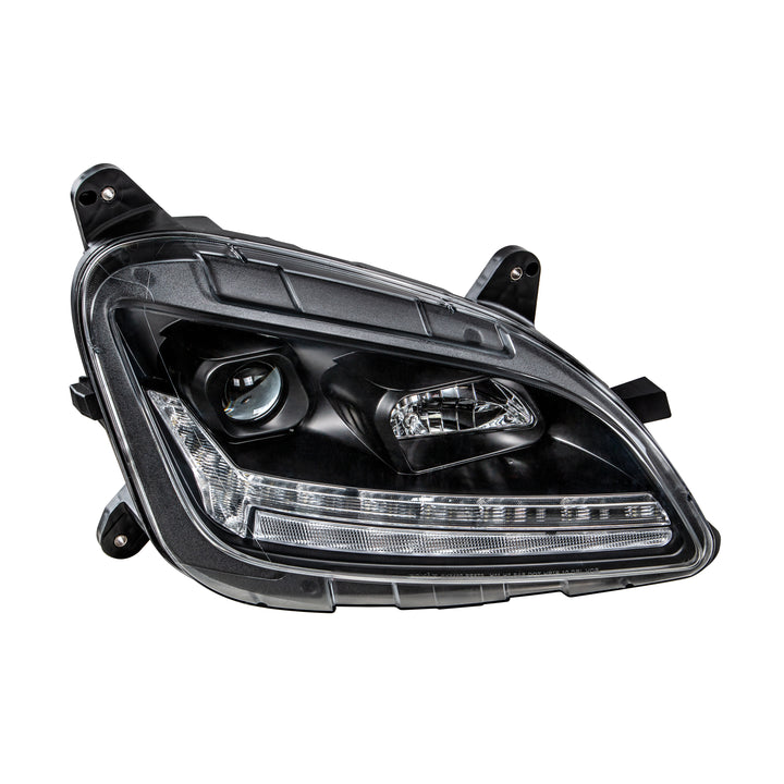 "Blackout" Projection Headlight With LED Sequential Turn &amp; DRL For 2012-2021 Peterbilt 579 - Passenger