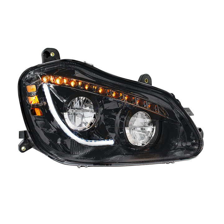 High Power 45 LED Blackout Headlight With Sequential Turn Signal For 2013-2021 Kenworth T680 - Passenger