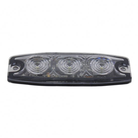 3 High Power LED Super Thin Warning Light - Amber LED (Bulk)
