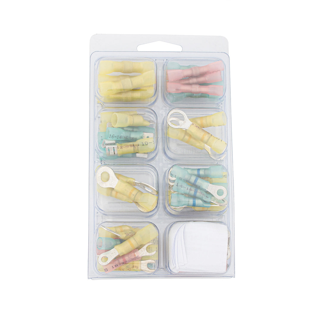 Crimp &amp; Solder Seal Heat Shrink Terminal Kit (60-Pack)