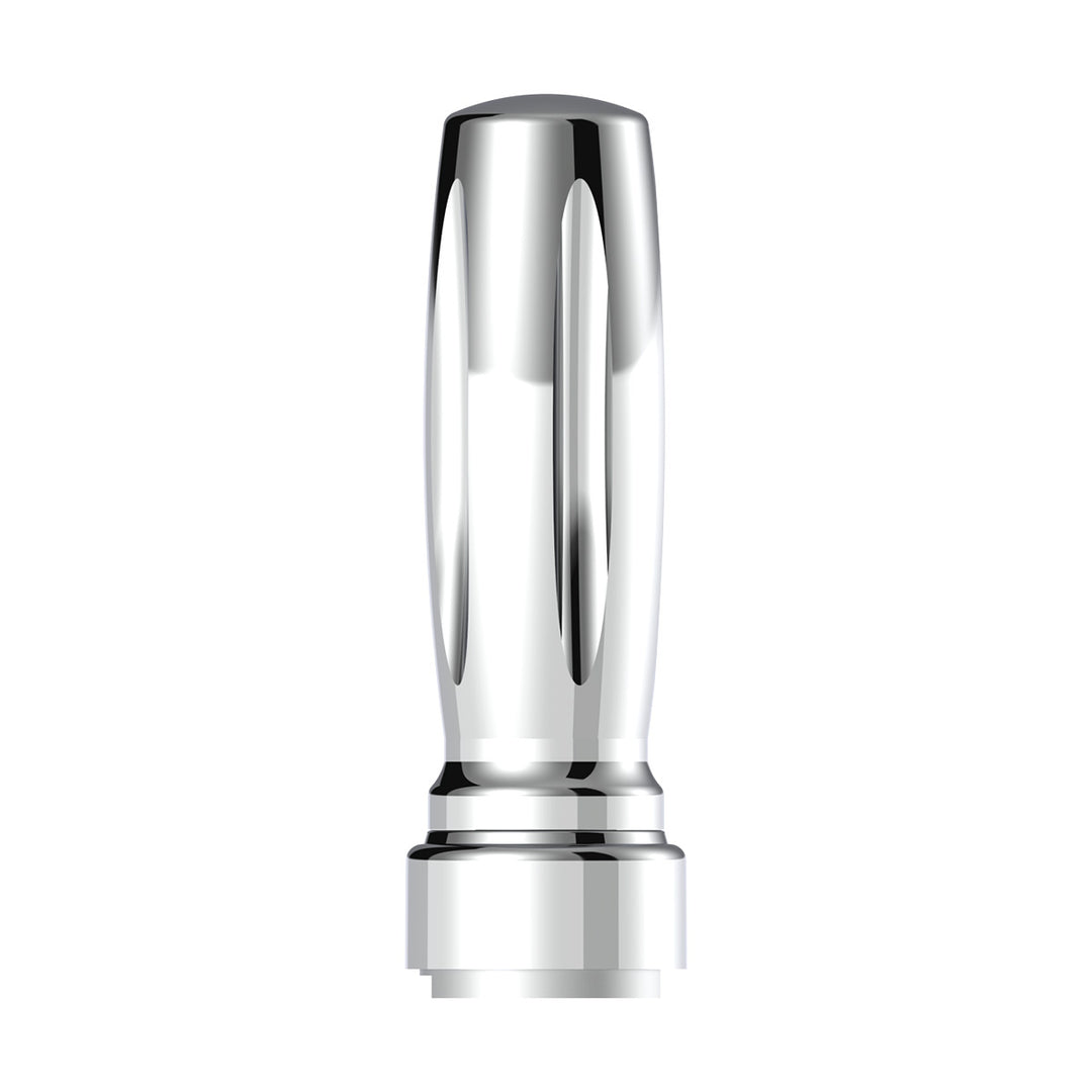 M30 x 3.5 Thread-On Vegas Style Gearshift Knob With 9/10 Speed Adapter - Chrome/Vertical