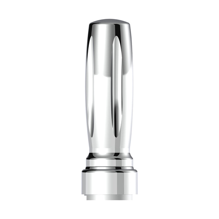 M30 x 3.5 Thread-On Vegas Style Gearshift Knob With 9/10 Speed Adapter - Chrome/Vertical