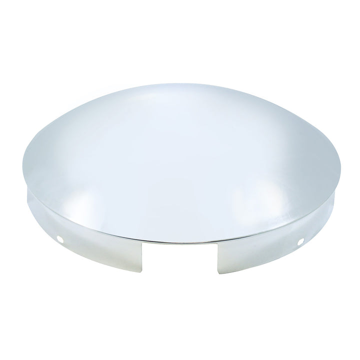 4 Even Notched Chrome Dome Front Hubcap - 1" Lip
