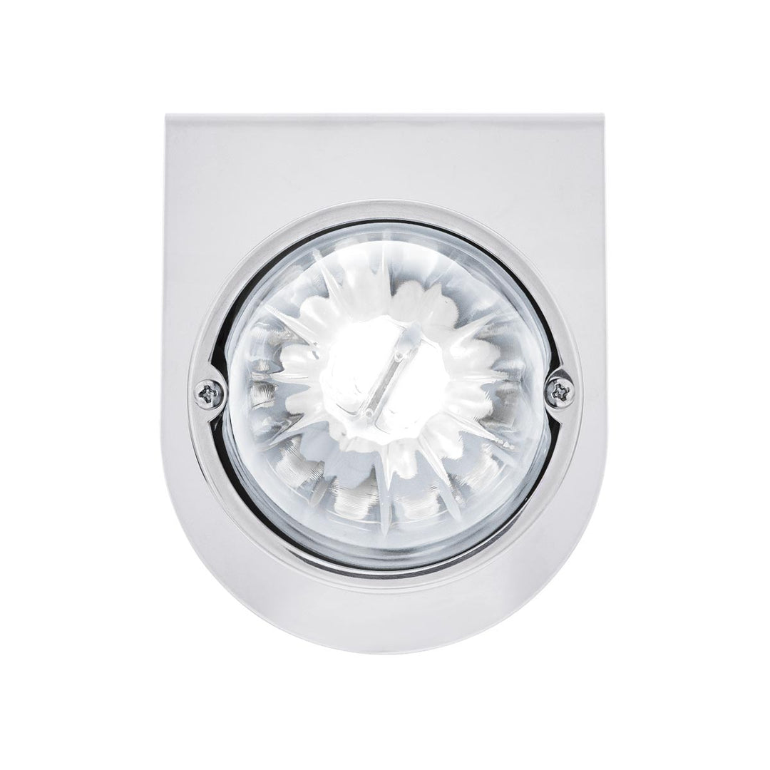 UltraBurst Glass Watermelon Light With Stainless Steel Light Bracket Kit - White LED/Clear Lens