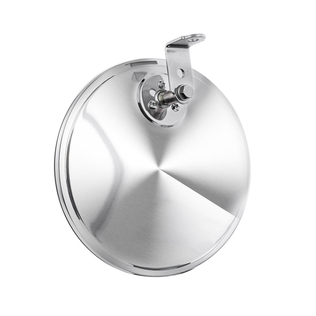 8-1/2" 430 Stainless Steel 320R Convex Mirror - Offset Mounting Stud
