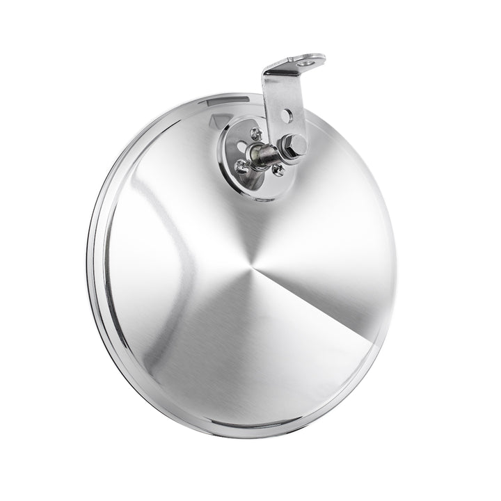 8-1/2" 430 Stainless Steel 320R Convex Mirror - Offset Mounting Stud