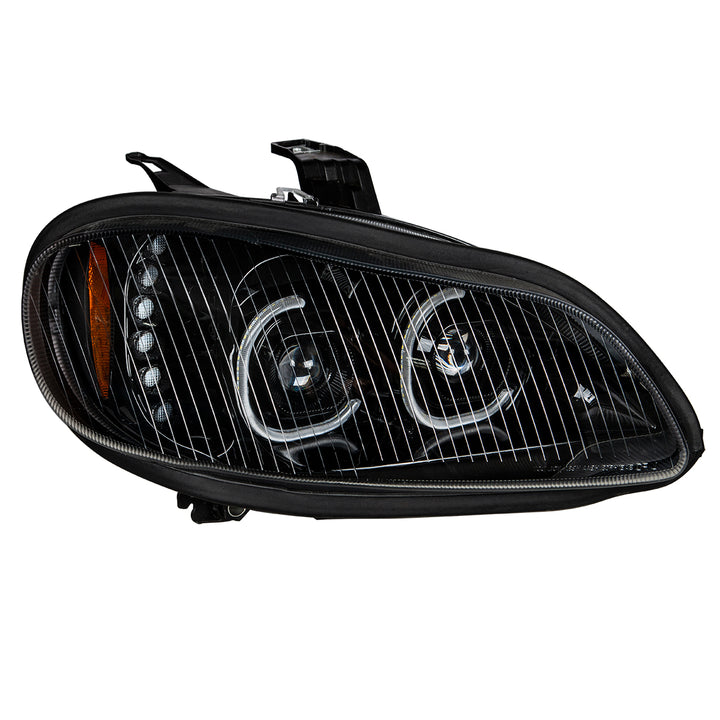 Black LED Projection Headlight Assembly For 2003-2024 Freightliner M2 - Passenger