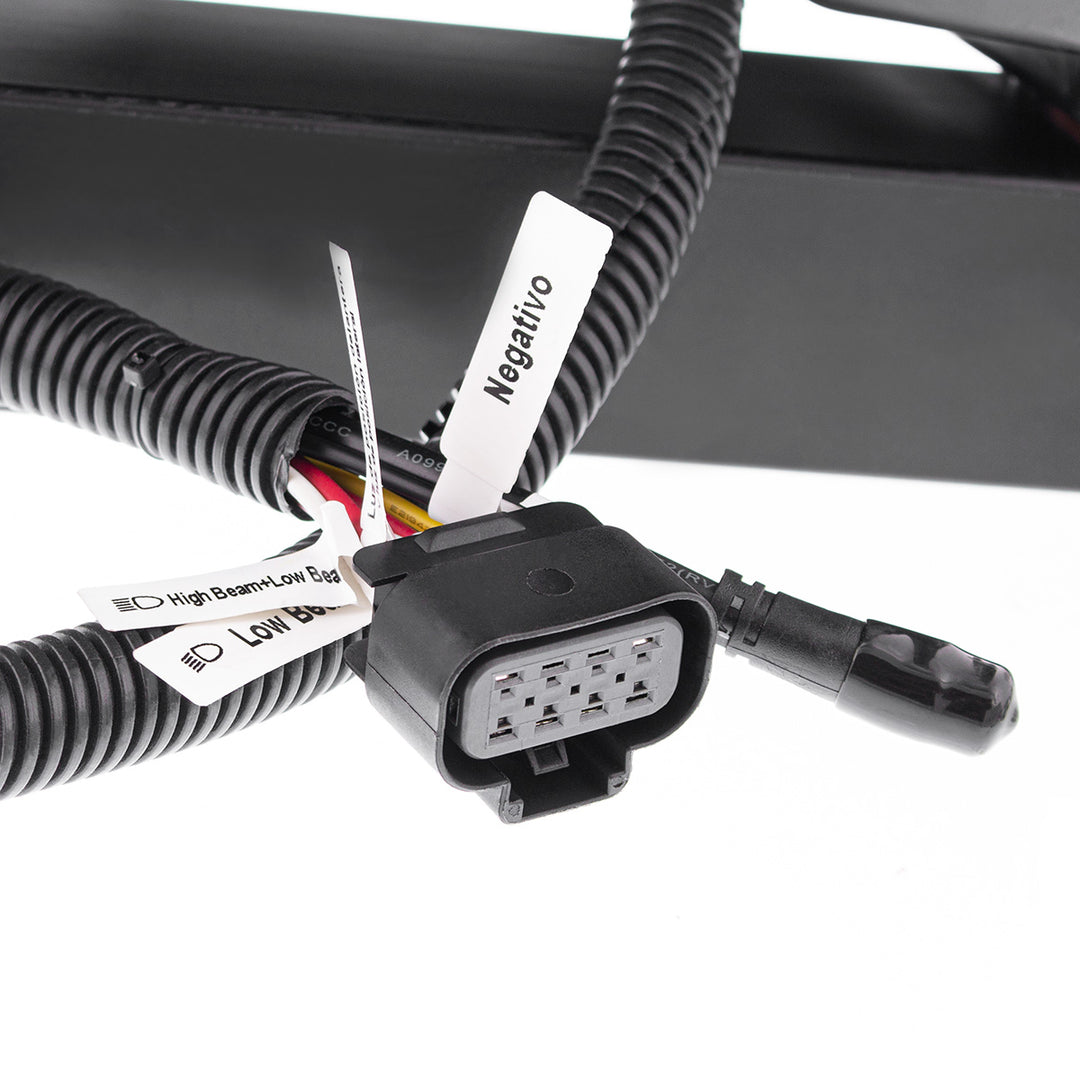 Black LED Headlight With Dual Color LED Light Bars For 2003-2017 Volvo VN/VNL - Passenger