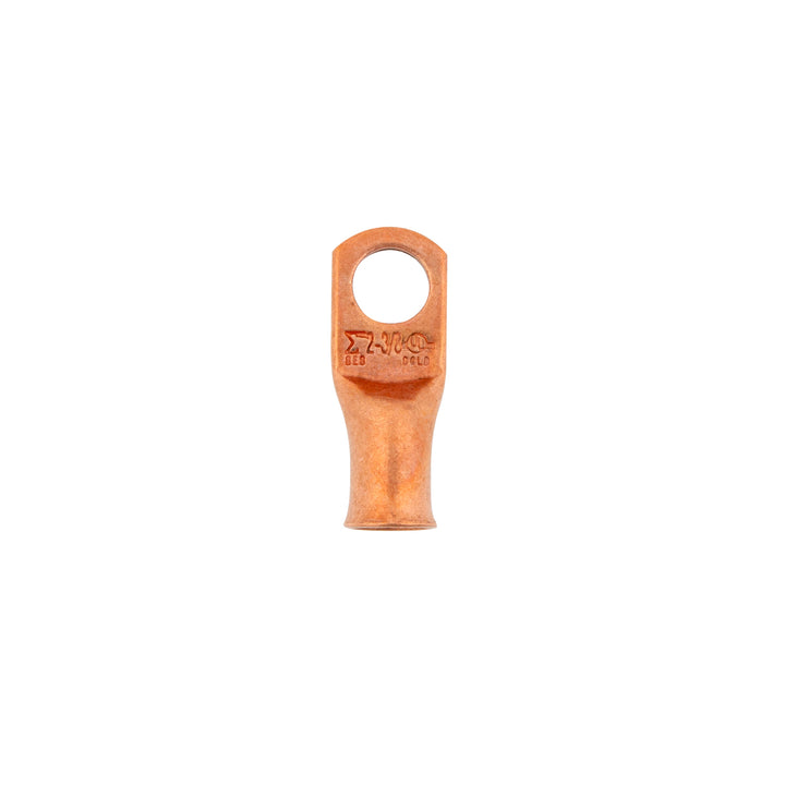 2 AWG 3/8" Stud Seamless Tubular Copper Lug (5-Pack)