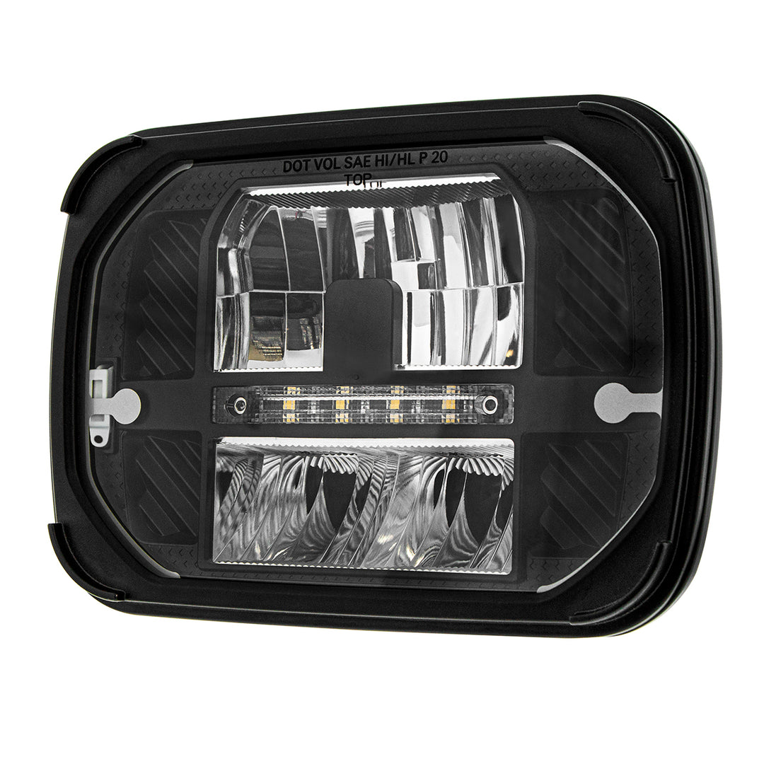 ULTRALIT - Heated 5" x 7" LED Headlight With White Position Light