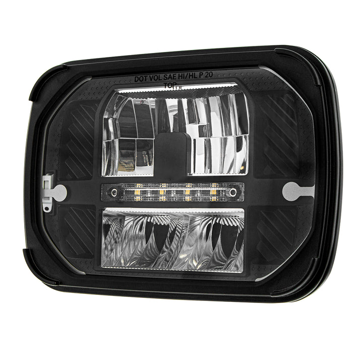 ULTRALIT - Heated 5" x 7" LED Headlight With White Position Light
